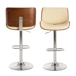 45.7"H Mid-century Modern Beige Adjustable Height Swivel Bar Stool,Set of Two by Glitzhome -Deals Glitzhome Store beige glitzhome bar stools 2000900018 fa 1000
