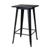 41.50 in. H Black Steel Bar Table with Solid Elm Wood Top by Glitzhome -Deals Glitzhome Store black glitzhome bar tables 2026500002 64 1000