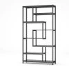 Katarina 70.9 in. Black Wood 8-Shelf Etagere Bookcase with Open Back by TRIBESIGNS WAY TO ORIGIN -Deals Glitzhome Store black tribesigns way to origin bookcases bookshelves hd cj113 64 1000