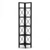 Halsey 63 in. Black Wood and Metal Frame 5-Shelf Radial Corner Shelf Bookcase Storage Rack Plant Stand 5-Tiers by TRIBESIGNS WAY TO ORIGIN -Deals Glitzhome Store black tribesigns way to origin bookcases bookshelves hd sfc0381 64 1000