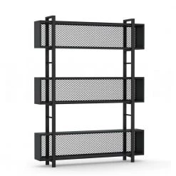 Hamilton 70.9 in.Black Wood 5 Shelves Etagere Bookcase with Metal Wire by TRIBESIGNS WAY TO ORIGIN
