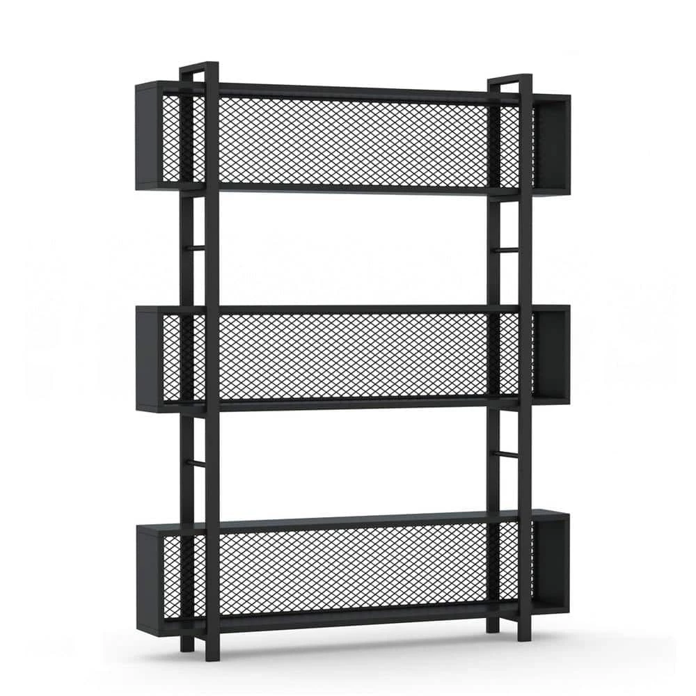 Hamilton 70.9 in.Black Wood 5 Shelves Etagere Bookcase with Metal Wire by TRIBESIGNS WAY TO ORIGIN 3 Hamilton 70.9 in.Black Wood 5 Shelves Etagere Bookcase with Metal Wire by TRIBESIGNS WAY TO ORIGIN