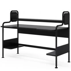 Ellie 55 in. W Black Home Office Computer Desks Storage Shelves Monitor by TRIBESIGNS WAY TO ORIGIN 20 Ellie 55 in. W Black Home Office Computer Desks Storage Shelves Monitor by TRIBESIGNS WAY TO ORIGIN -Deals Glitzhome Store black tribesigns way to origin computer desks hd f1142 wzz a0 1000