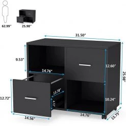 Cindy Black Modern File Cabinet with 2 Drawers by TRIBESIGNS WAY TO ORIGIN 15 Cindy Black Modern File Cabinet with 2 Drawers by TRIBESIGNS WAY TO ORIGIN -Deals Glitzhome Store black tribesigns way to origin file cabinets hd c0408 cx 76 1000