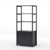 Calida Black File Cabinet with 4-Storage Shelves and 2-Drawers by TRIBESIGNS WAY TO ORIGIN -Deals Glitzhome Store black tribesigns way to origin file cabinets hd f1234 64 1000