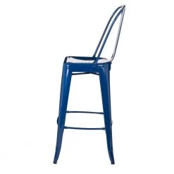 S/2 45.67 in. H Navy Blue Metal Bar Stool by Glitzhome -Deals Glitzhome Store blue glitzhome bar stools 1005003552 44 1000