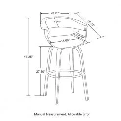 40.5 in. H Mid-Century Modern Dark Blue Fabric Swivel Low Back Bar Stool with Walnut Bentwood Base (Set of 4) by Glitzhome -Deals Glitzhome Store blue glitzhome bar stools 2026400008 4f 1000
