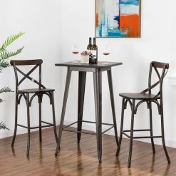 Deals Glitzhome Store -Deals Glitzhome Store brown glitzhome bar stools 2001100011 e1 1000