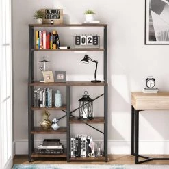 Byron Rustic Brown 6-Shelves Bakers Rack with 2-hutches by TRIBESIGNS WAY TO ORIGIN 11 Byron Rustic Brown 6-Shelves Bakers Rack with 2-hutches by TRIBESIGNS WAY TO ORIGIN -Deals Glitzhome Store brown tribesigns way to origin baker s racks hd u0017 31 1000