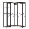 Billie 47.2 in. W Closet Corner System Freestanding L-Shape Closet Organizer Clothing Garment Rack with 4-Hanging Rods by TRIBESIGNS WAY TO ORIGIN 1 Billie 47.2 in. W Closet Corner System Freestanding L-Shape Closet Organizer Clothing Garment Rack with 4-Hanging Rods by TRIBESIGNS WAY TO ORIGIN -Deals Glitzhome Store brown tribesigns way to origin coat racks hd ggjw0226 64 1000