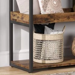 Benjamin 39.37 in. Console Table Wood Vintage Brown Sofa Table Modern Industrial Narrow Long Skinny Hallway Table by TRIBESIGNS WAY TO ORIGIN 18 Benjamin 39.37 in. Console Table Wood Vintage Brown Sofa Table Modern Industrial Narrow Long Skinny Hallway Table by TRIBESIGNS WAY TO ORIGIN -Deals Glitzhome Store brown tribesigns way to origin console tables hd zzy03 wzz 76 1000