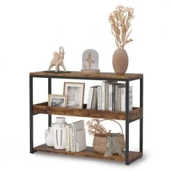 Benjamin 39.37 in. Console Table Wood Vintage Brown Sofa Table Modern Industrial Narrow Long Skinny Hallway Table by TRIBESIGNS WAY TO ORIGIN 17 Benjamin 39.37 in. Console Table Wood Vintage Brown Sofa Table Modern Industrial Narrow Long Skinny Hallway Table by TRIBESIGNS WAY TO ORIGIN -Deals Glitzhome Store brown tribesigns way to origin console tables hd zzy03 wzz fa 1000