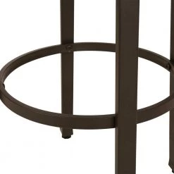 29.92 in. H Coffee Color Rustic Steel Bar Stool with Elm Wood Top (Set of 2) by Glitzhome -Deals Glitzhome Store coffee glitzhome bar stools 1010202642 44 1000