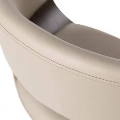 40.5 in. H Mid-Century Modern Gray PU Leather/ Oak bentwood Swivel Chair Low Back Bar Stool (Set of 2) by Glitzhome -Deals Glitzhome Store gray glitzhome bar stools 2000900025 76 1000