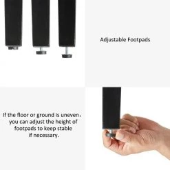 Upholstered Gray PU Dining Side Chair with Studded Decor (Set of 2) by Glitzhome -Deals Glitzhome Store gray glitzhome dining chairs 2000600005 1f 1000