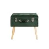 19.69 in. L Hunter Velvet Green Upholstered Storage Stool by Glitzhome