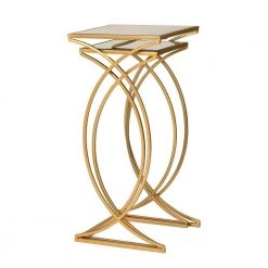 Deluxe Metal With Glass Gold Accent Table (Set of 2) by Glitzhome 13 Deluxe Metal With Glass Gold Accent Table (Set of 2) by Glitzhome -Deals Glitzhome Store multi colored glitzhome nesting tables 1002202300 c3 1000