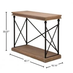 43 in. Brown/Black Standard Rectangle Wood Console Table with Storage by Glitzhome 15 43 in. Brown/Black Standard Rectangle Wood Console Table with Storage by Glitzhome -Deals Glitzhome Store multi glitzhome console tables 2008600001 40 1000