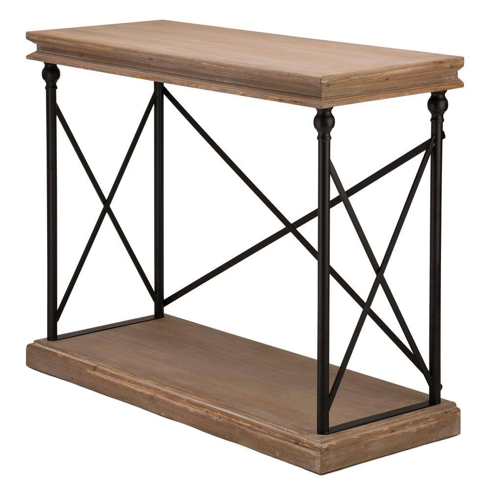 43 in. Brown/Black Standard Rectangle Wood Console Table with Storage by Glitzhome 8 43 in. Brown/Black Standard Rectangle Wood Console Table with Storage by Glitzhome - Image 6