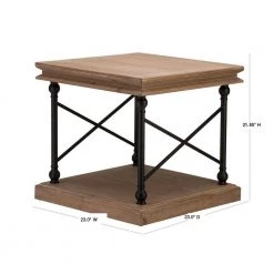 23.00 in. L French Vintage Antiqued Accent Table/Side Table by Glitzhome -Deals Glitzhome Store multi glitzhome end side tables 2008600002 40 1000