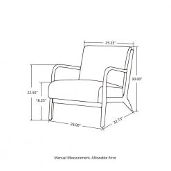30.00 in. H Mid-Century Modern Red Leatherette Accent Arm Chair with Walnut Ruber Wood Frame by Glitzhome -Deals Glitzhome Store red glitzhome accent chairs gh2001100040 c3 1000