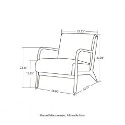 Mid-century Modern Red Leatherette Accent Armchair with Walnut Ruber Wood Frame (Set of 2) by Glitzhome -Deals Glitzhome Store red glitzhome accent chairs gh2001100044 fa 1000