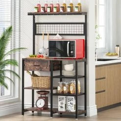 Bakary Rustic Brown Bakers Rack with 6-Tier Shelf by TRIBESIGNS WAY TO ORIGIN 12 Bakary Rustic Brown Bakers Rack with 6-Tier Shelf by TRIBESIGNS WAY TO ORIGIN -Deals Glitzhome Store rustic brown tribesigns way to origin baker s racks hd zy0212jw22 c3 1000