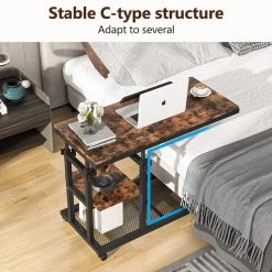 Andrea 34.64 in. Brown C-Shaped Brown Wood Mobile Tiltable Drawing Board Height Adjustable Laptop End Storage Shelf Cart by TRIBESIGNS WAY TO ORIGIN 21 Andrea 34.64 in. Brown C-Shaped Brown Wood Mobile Tiltable Drawing Board Height Adjustable Laptop End Storage Shelf Cart by TRIBESIGNS WAY TO ORIGIN -Deals Glitzhome Store rustic brown tribesigns way to origin c tables hd c0236 wzz 1d 1000