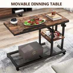 Andrea 34.64 in. Brown C-Shaped Brown Wood Mobile Tiltable Drawing Board Height Adjustable Laptop End Storage Shelf Cart by TRIBESIGNS WAY TO ORIGIN 31 Andrea 34.64 in. Brown C-Shaped Brown Wood Mobile Tiltable Drawing Board Height Adjustable Laptop End Storage Shelf Cart by TRIBESIGNS WAY TO ORIGIN -Deals Glitzhome Store rustic brown tribesigns way to origin c tables hd c0236 wzz 31 1000