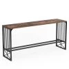 Tabor 70.9 inch Rectangle Wooden Industrial Rustic Brown Extra Long Console Table with Sturdy Metal Frame by TRIBESIGNS WAY TO ORIGIN 1 Tabor 70.9 inch Rectangle Wooden Industrial Rustic Brown Extra Long Console Table with Sturdy Metal Frame by TRIBESIGNS WAY TO ORIGIN -Deals Glitzhome Store rustic brown tribesigns way to origin console tables hd zyc0424 64 1000
