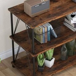 Hackett 47 in. Rustic Brown TV Stand Fits TV's up to 55 in. with 3 Open Storage Shelves by TRIBESIGNS WAY TO ORIGIN 11 Hackett 47 in. Rustic Brown TV Stand Fits TV's up to 55 in. with 3 Open Storage Shelves by TRIBESIGNS WAY TO ORIGIN -Deals Glitzhome Store rustic brown tribesigns way to origin tv stands hd cj087 c3 1000