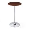 41.75 in. H Silver Metal Frame Bar Table with Walnut Top and Base by Glitzhome -Deals Glitzhome Store silver glitzhome bar tables 2008600049 64 1000