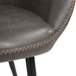 S/2 Mid-Century Modern Vintage Gray Leatherette Dining Arm Chair by Glitzhome 16 S/2 Mid-Century Modern Vintage Gray Leatherette Dining Arm Chair by Glitzhome -Deals Glitzhome Store vintage gray glitzhome dining chairs 1005202154 44 1000