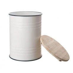 14.5 in. W White Round Wood Storage End Table or Accent Table or Stool with Solid Wood Lid (2-Pack) by Glitzhome -Deals Glitzhome Store white glitzhome end side tables ga1504202733 c3 1000