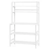 Bachel Modern White Kitchen Baker's Rack with Open Shelves 5-Tier Shelf by TRIBESIGNS WAY TO ORIGIN 2 Bachel Modern White Kitchen Baker's Rack with Open Shelves 5-Tier Shelf by TRIBESIGNS WAY TO ORIGIN -Deals Glitzhome Store white tribesigns way to origin baker s racks hd c0456 wzz 64 1000