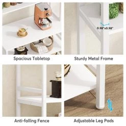 Bachel Modern White Kitchen Baker's Rack with Open Shelves 5-Tier Shelf by TRIBESIGNS WAY TO ORIGIN -Deals Glitzhome Store white tribesigns way to origin baker s racks hd c0456 wzz fa 1000