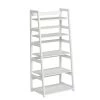 Gallun 56.5 in. White Wood 5-Shelf Ladder Bookcase with Large Weight Capacity by TRIBESIGNS WAY TO ORIGIN -Deals Glitzhome Store white tribesigns way to origin bookcases bookshelves hd czs0262 64 1000