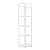 Perry 60 in. White Wood and Metal Frame 5-shelf Radial Corner Shelf Bookcase Storage Rack Plant Stand 5-Tiers by TRIBESIGNS WAY TO ORIGIN -Deals Glitzhome Store white tribesigns way to origin bookcases bookshelves hd sfc0376 64 1000