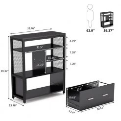 Delia White Metal Wire Open Storage Shelves with Drawer Letter Size Modern Filing Cabinet Printer Stand by TRIBESIGNS WAY TO ORIGIN 17 Delia White Metal Wire Open Storage Shelves with Drawer Letter Size Modern Filing Cabinet Printer Stand by TRIBESIGNS WAY TO ORIGIN -Deals Glitzhome Store white tribesigns way to origin file cabinets hd c0500 wzz 77 1000
