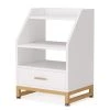 Mayville 1-Drawer White Nightstand 29.53 in. H x 19.69 in. W x 15.74 in. D by TRIBESIGNS WAY TO ORIGIN -Deals Glitzhome Store white tribesigns way to origin nightstands hd c0600 cx 64 1000