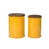 19.29 in. H Modern Yellow Metal Storage Stool or Accent Table with Solid Wood Lid (Set of 2) by Glitzhome -Deals Glitzhome Store yellow glitzhome bar stools gh2003800009 64 1000